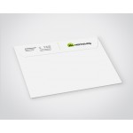 Couvert mit Fenster Rechts, inkl. Druck auf Lasche