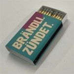 Zündholzschachteln mit Logo bedrucken mit grauen Köpfen